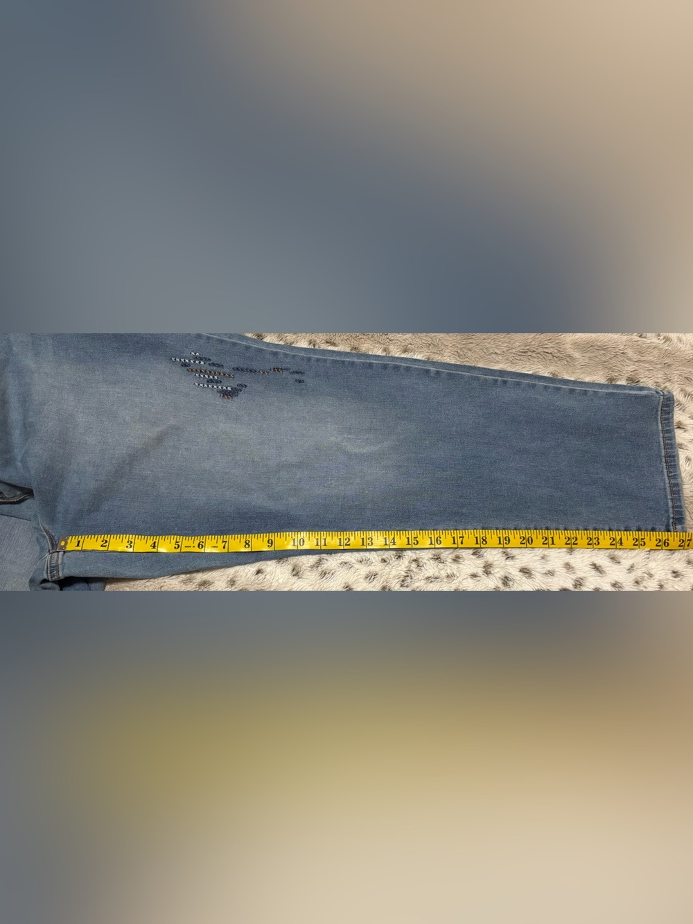 D/C Light Blue Jeans with Subtle Distressing - Picture 6 of 8